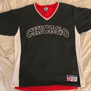 VTG Champion Chicago Bulls Shooting Shirt Sz Large
